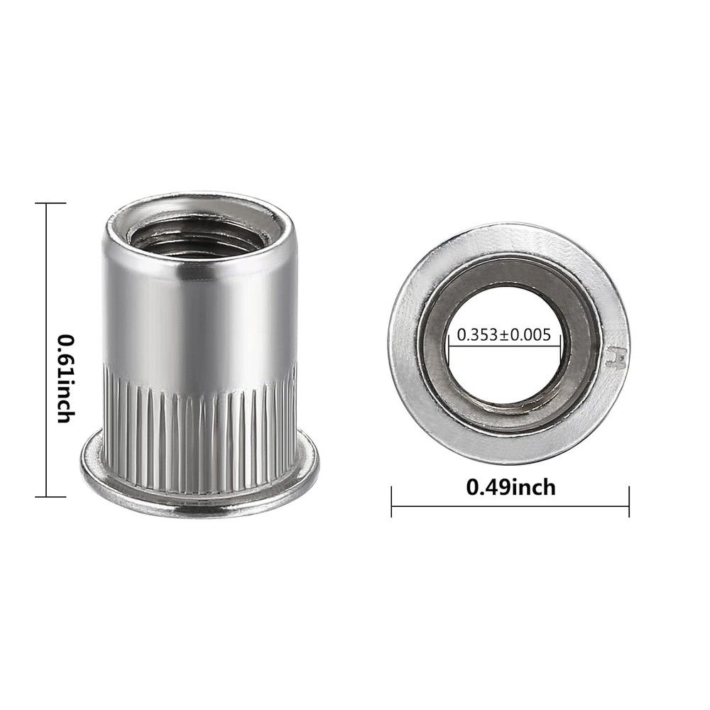 Stainless Steel Rivet Nuts Pack