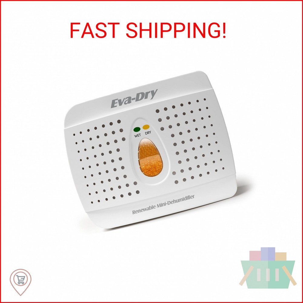 Eva-Dry Wireless Mini Dehumidifier, White (E-333)