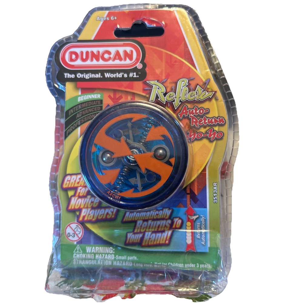 Duncan Reflex Auto Return Automatic Beginner Yo-Yo Blue Orange NEW