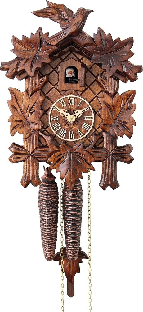 Cuckoo Clock - The Traditional Vine Leaves
