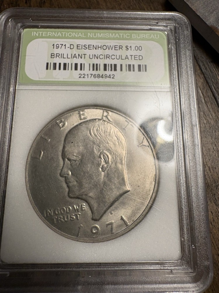 1971 D Eisenhower One Dollar Brilliant Uncirculated
