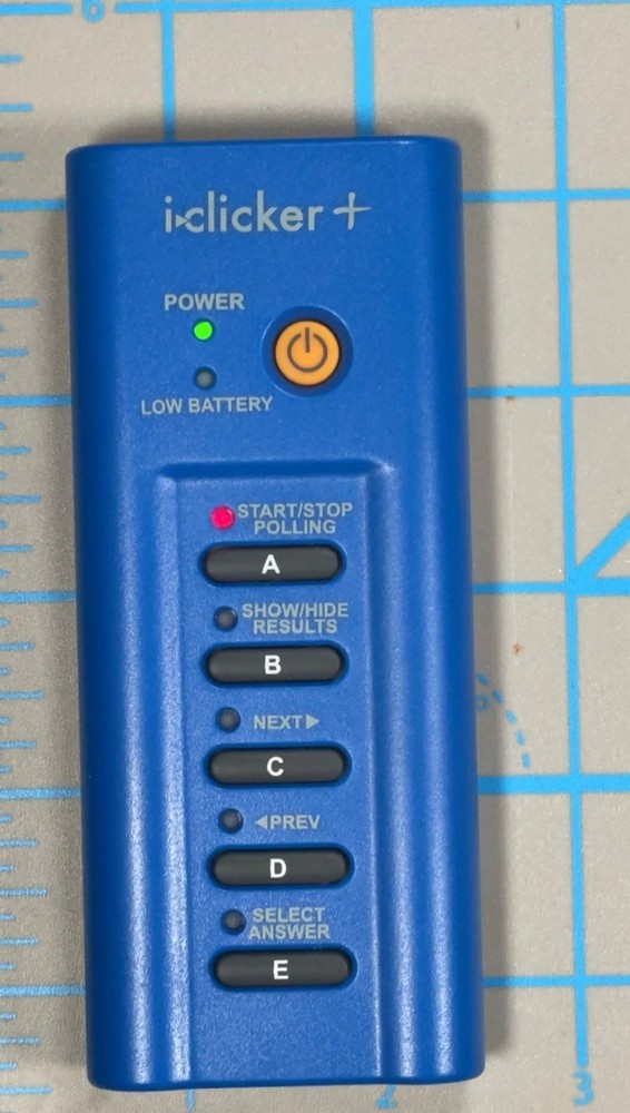 iClicker+ Student Instructor Classroom Remote Blue Model RLR15 i-Clicker Plus A