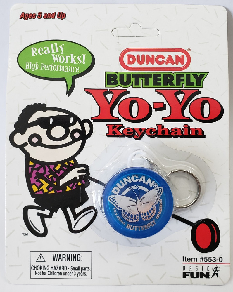 Duncan Butterfly Yo-Yo Keychain Blue