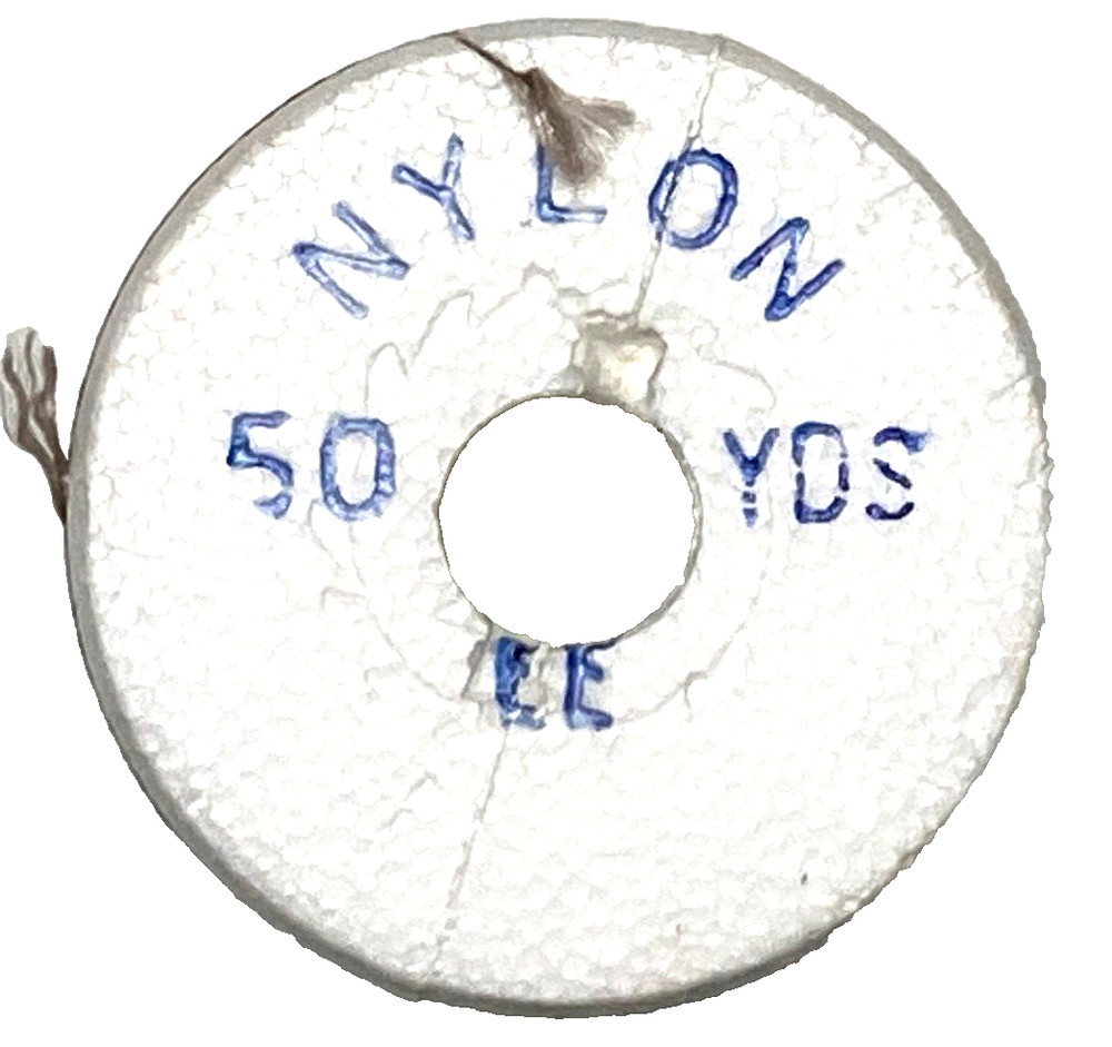 Gudebrod Nylon Thread Gray Ash Metallic Type EE 50-Yard Spool