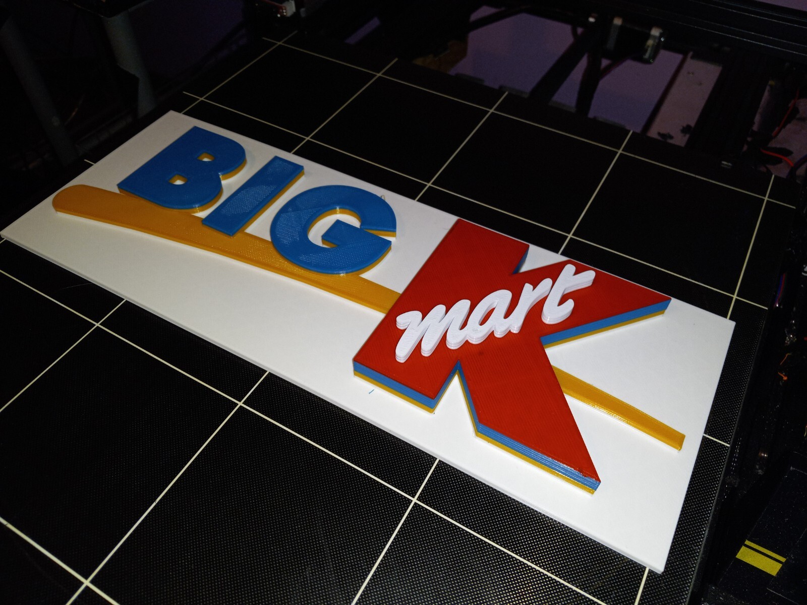 15" Vintage 3D Big K Kmart Sign, 3D printed. 3D reproduction logo 15"×6"×1"