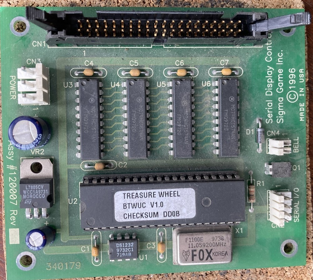 Sigma Slot Machine Display Controller