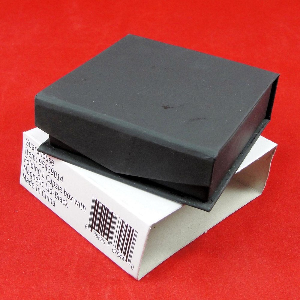 Folding Coin Box w/Magnetic Lid & Stand Insert INCLUDES Model H AirTite Capsule