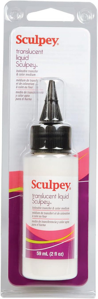 Polyform Liquid  Liquid Polymer Oven-Bake Clay, Translucent, 2 Oz. Bottle, Great