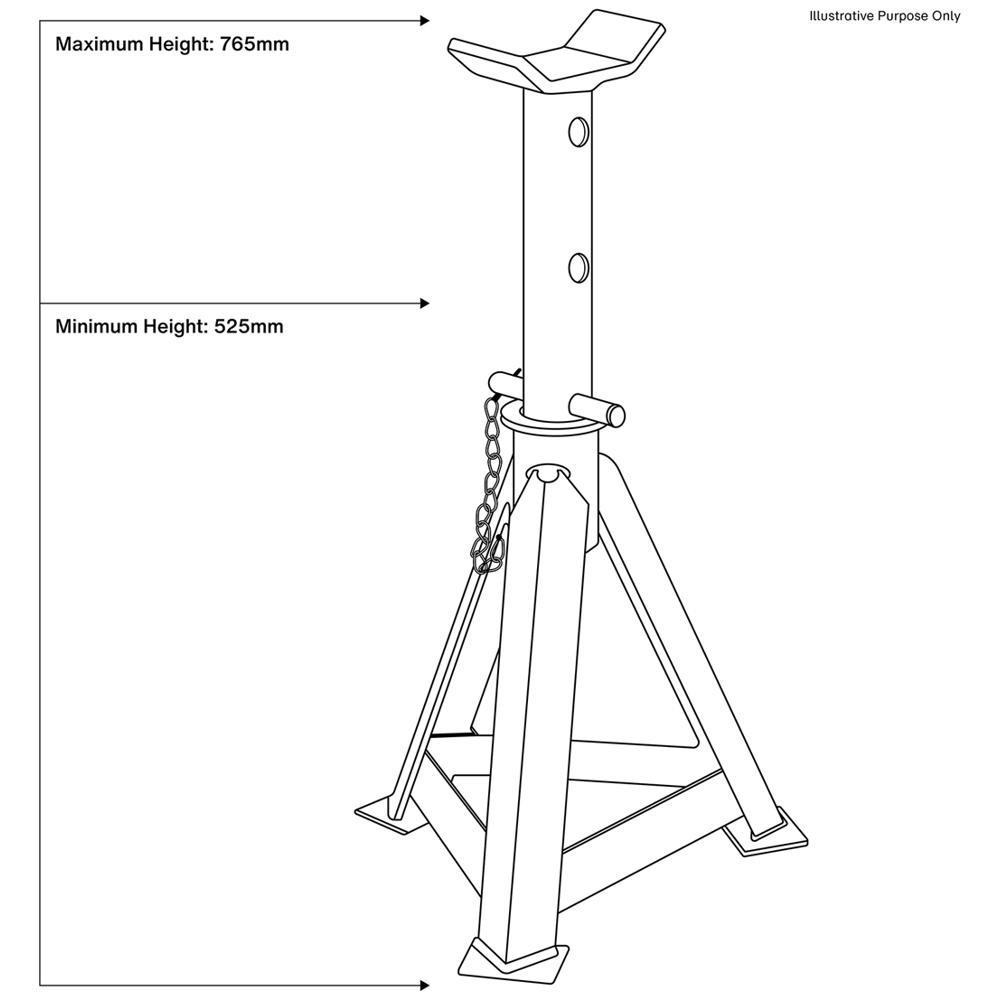 Sealey AS Series Axle Stands 12 Tonne