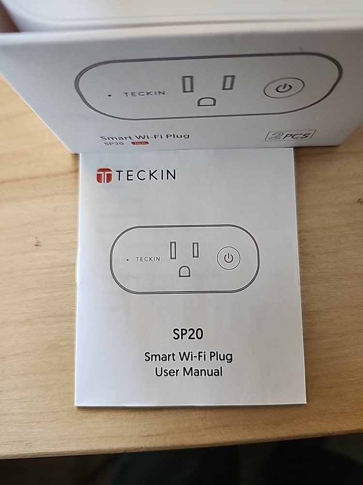 Teckin Smart Wi-Fi Plug Sp20 15a (2-pack), open box never used