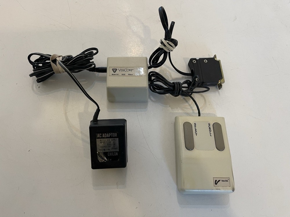 Vintage VisiCorp VisiOn Mouse Model M1 – Early Optical Mouse – Tested