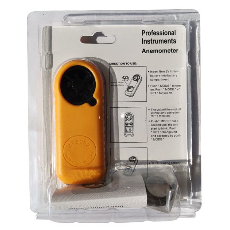 GM816 Digital Handheld Anemometer Wind Speed Meter Thermometer Sailing LCD