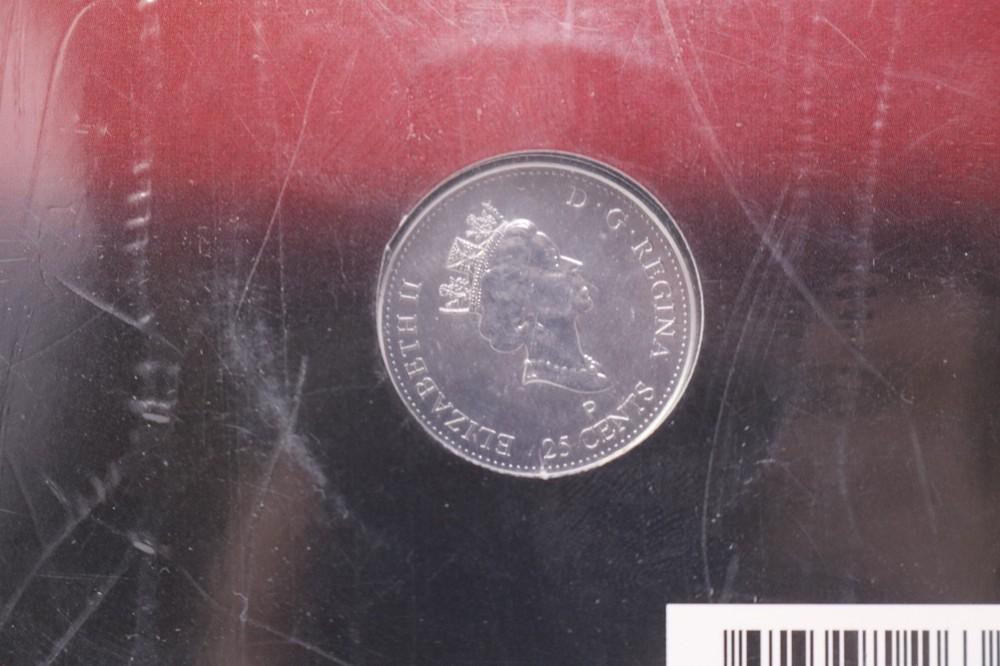 2001 Canada Day Colored Quarter Twenty-Five Cents Sealed