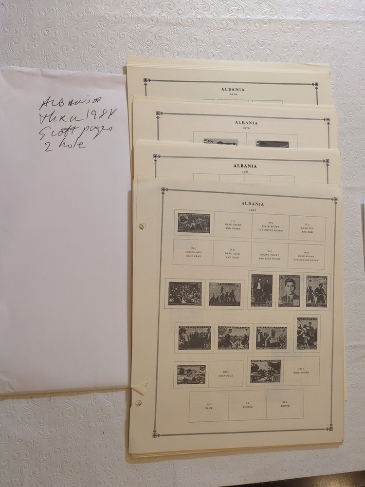 APC Z6444 Scott International pages Albania thru 1984