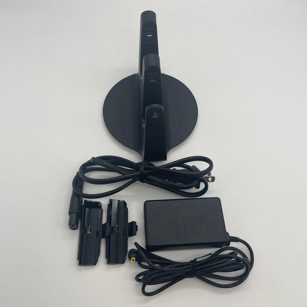 PS3 DualShock 3 Controller Dock Charging Station Set SONY CECH-ZDC1J Tested