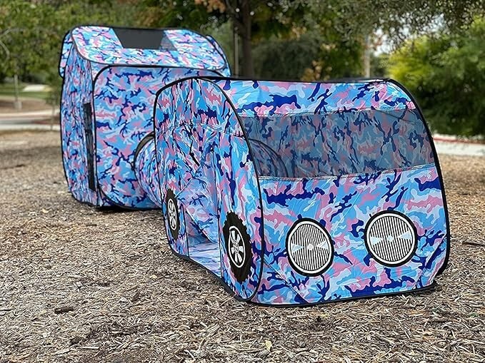 Kids Play Tent Set Indoor Outdoor Tunnel G3Elite Childrens Vehicle Car Camo 3in1