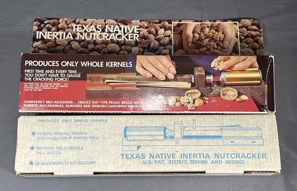 Vintage Texas Native Inertia Nutcracker With Box & Instructions Model 7141