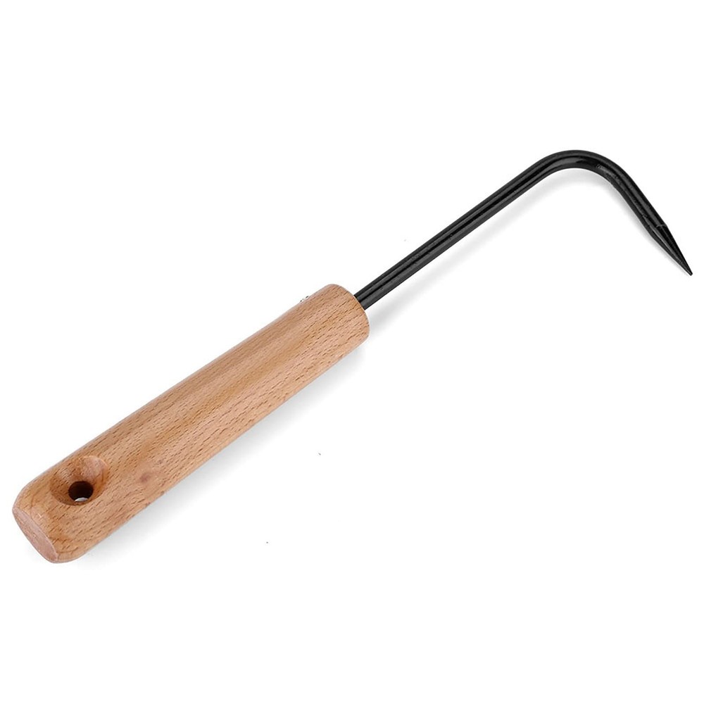 Root Hook Bonsai Tool, Root Pick Repotting Tool with Comfortable Wooden Handl...