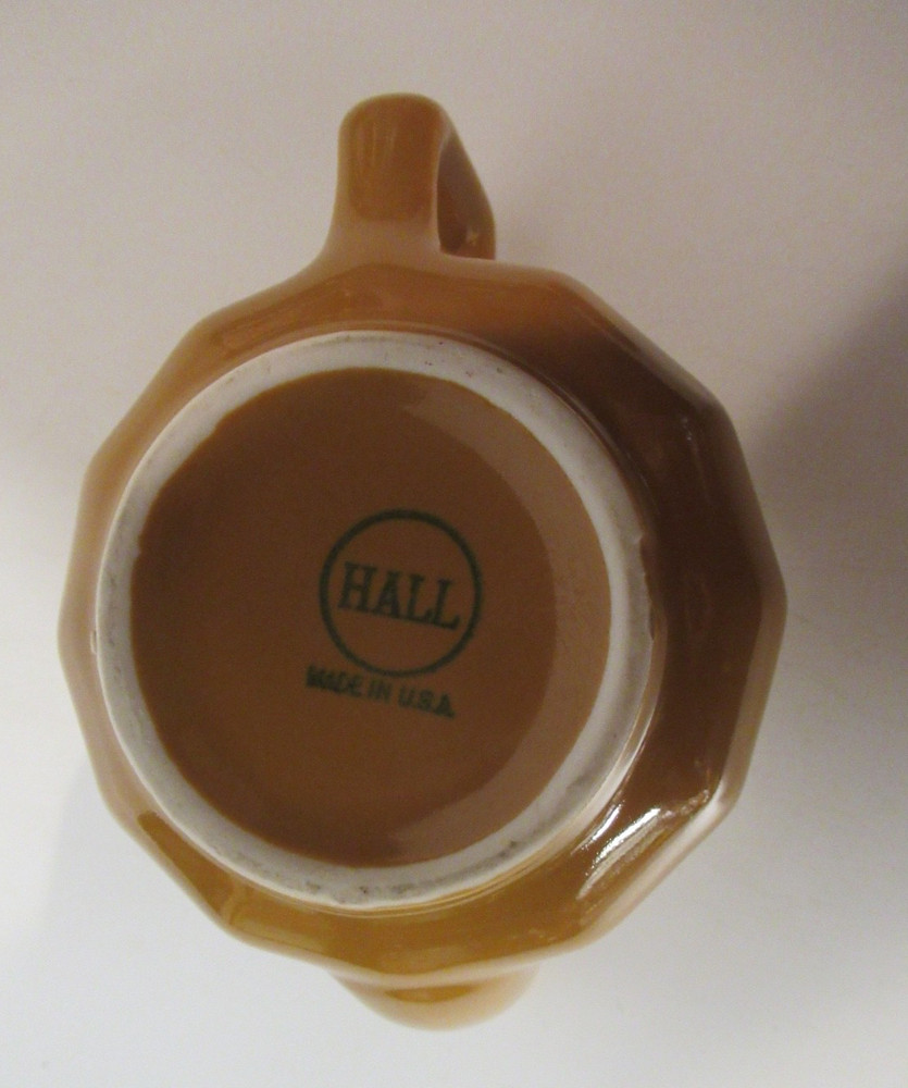 Vintage Brown Single Serve Hall China Tea Pot
