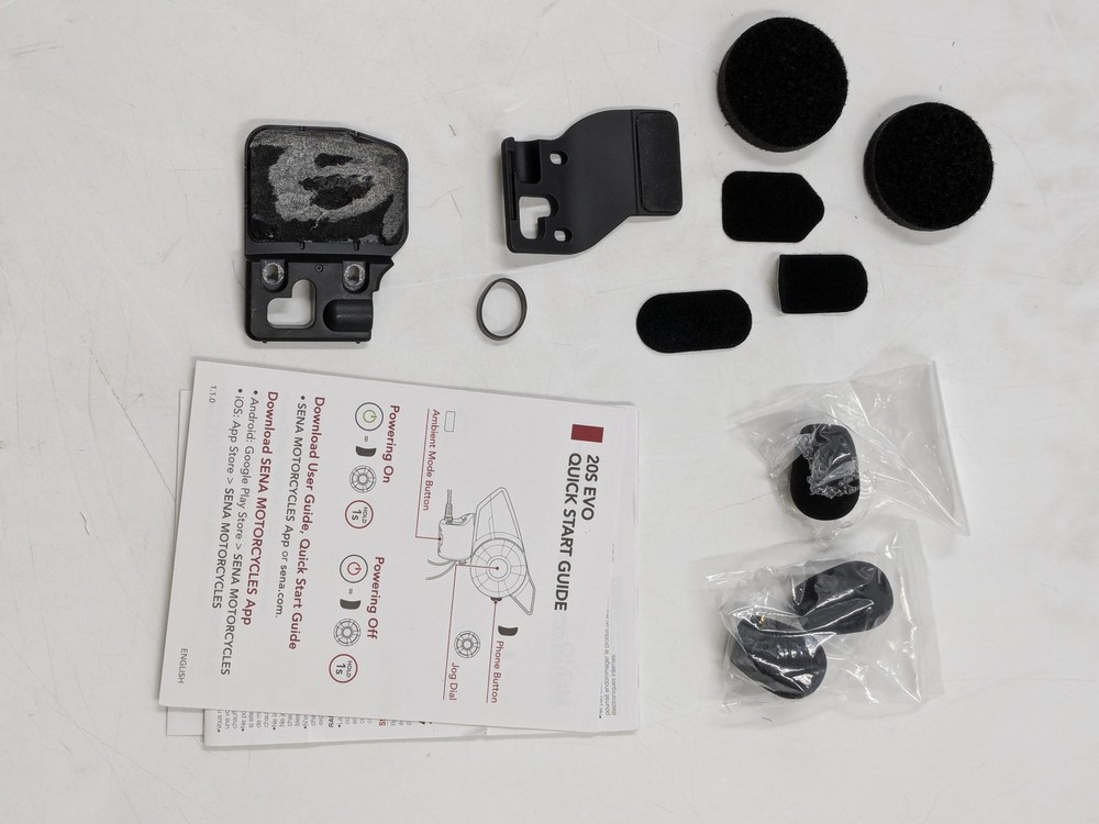 Sena 20S Evo Single Pack Motorcycle Communications System SP38