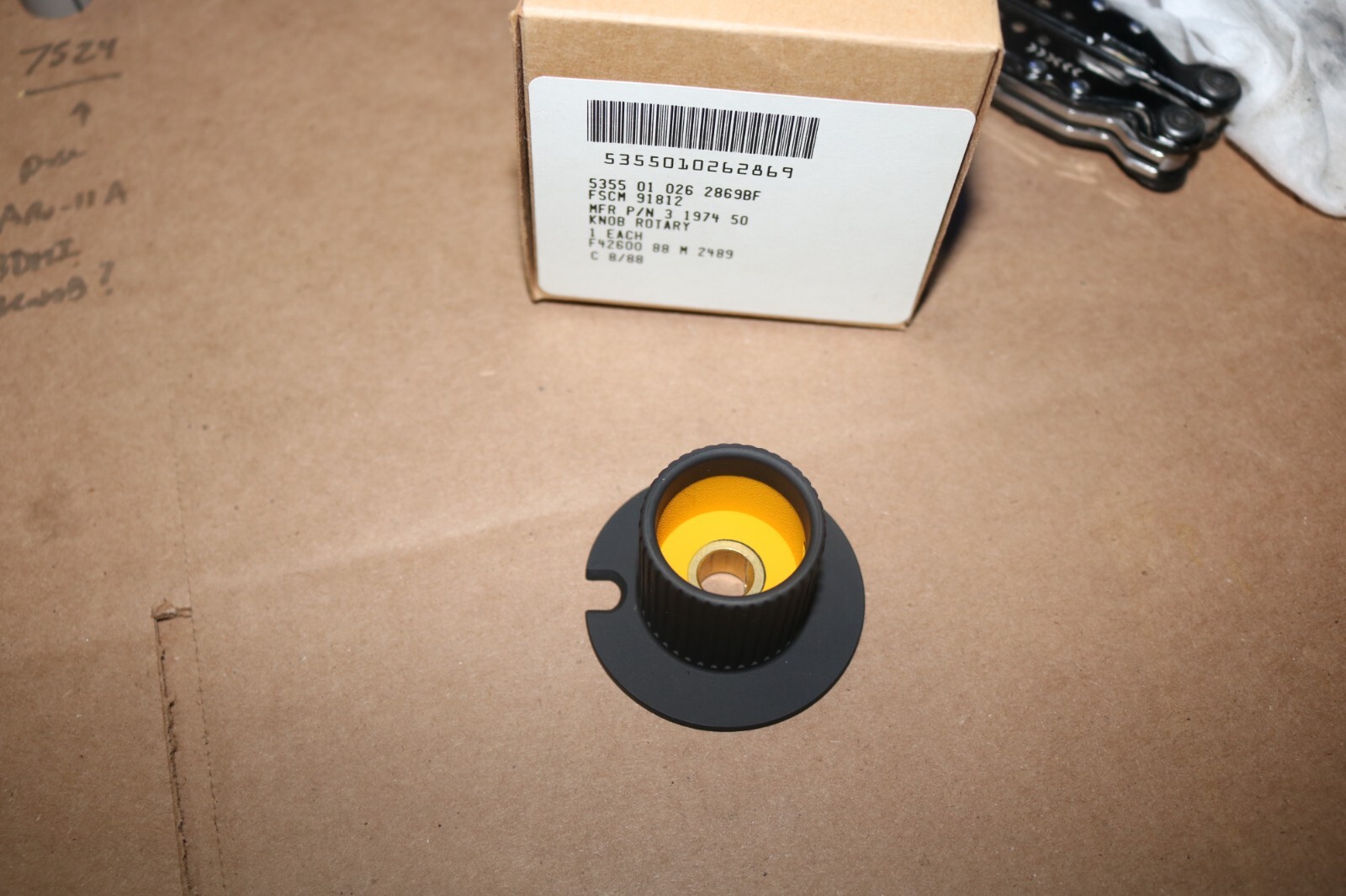 HTF!! Vintage NOS F-4 Phantom LABS Weapons Release panel selector Knob