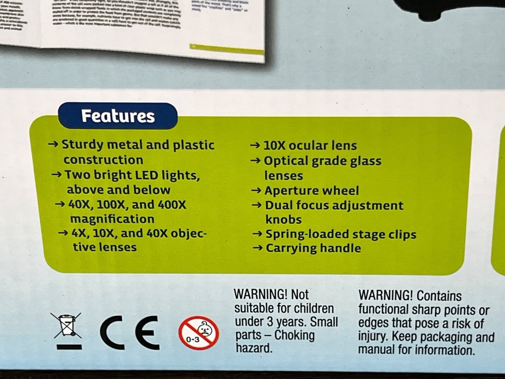 TK2 Scope Microscope and Biology Experiment Kit, Kids STEM Activity, New in Box