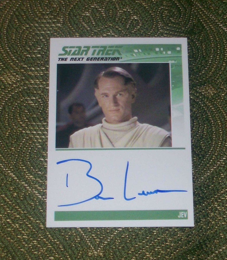 AUTOGRAPH CARD: Star Trek Next Generation Ben Lemon as Jev