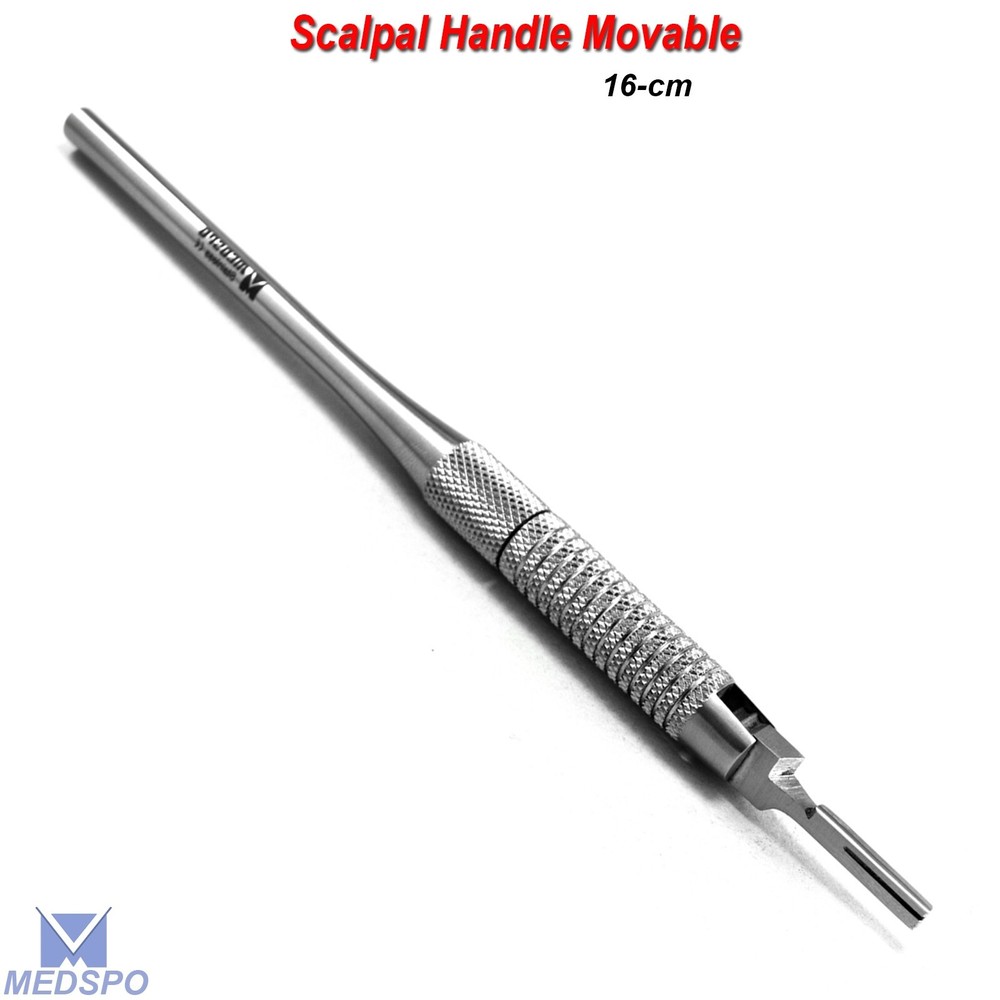Dental Surgical Scalpel Operating Handle Moveable Adjusting Blades Dissection