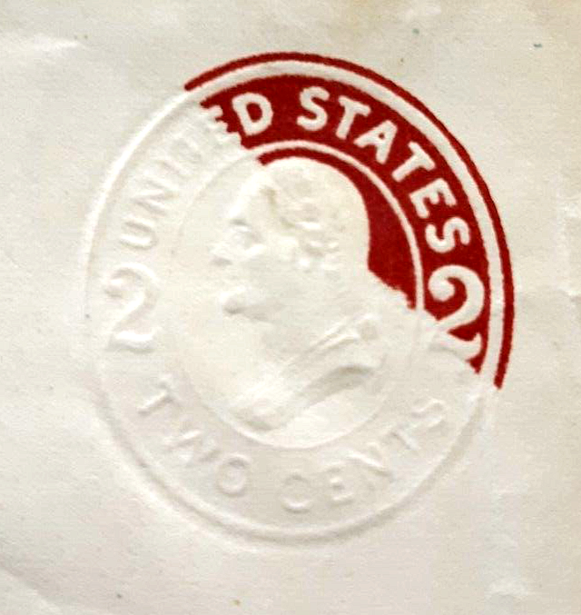 Mint 1916 US STAMPED ENVELOPE U411 ~ EFO Freak Error PARTIAL ALBINO Missing Ink