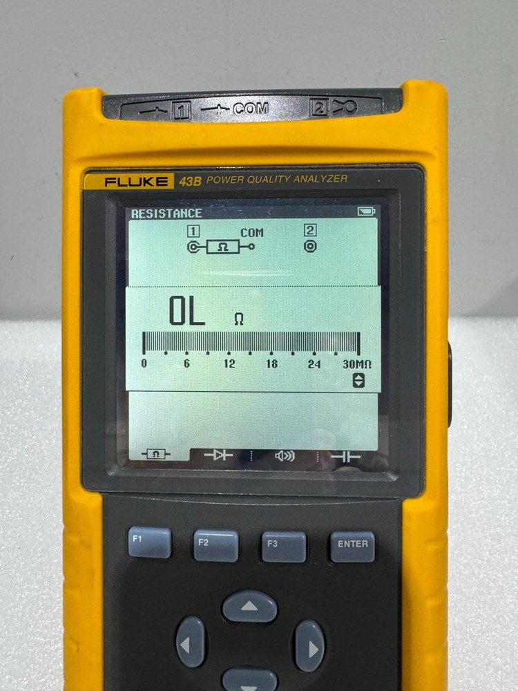 Fluke 43B Power Quality Analyzer, with new battery pack
