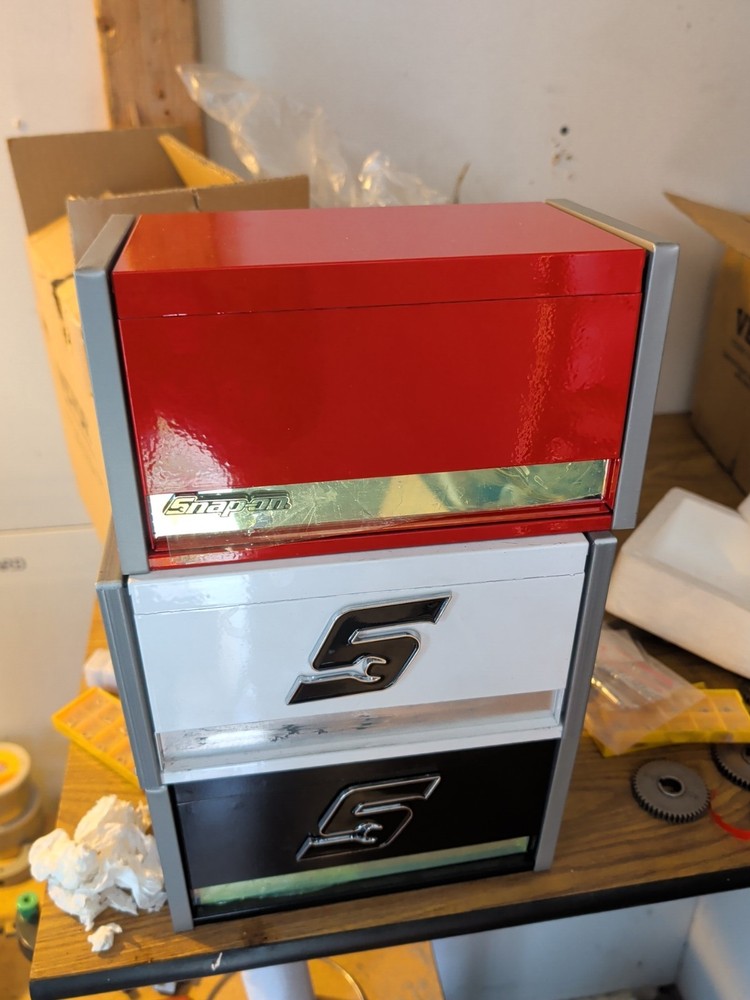 snap on micro Roll Cab tool box Fan Art Red