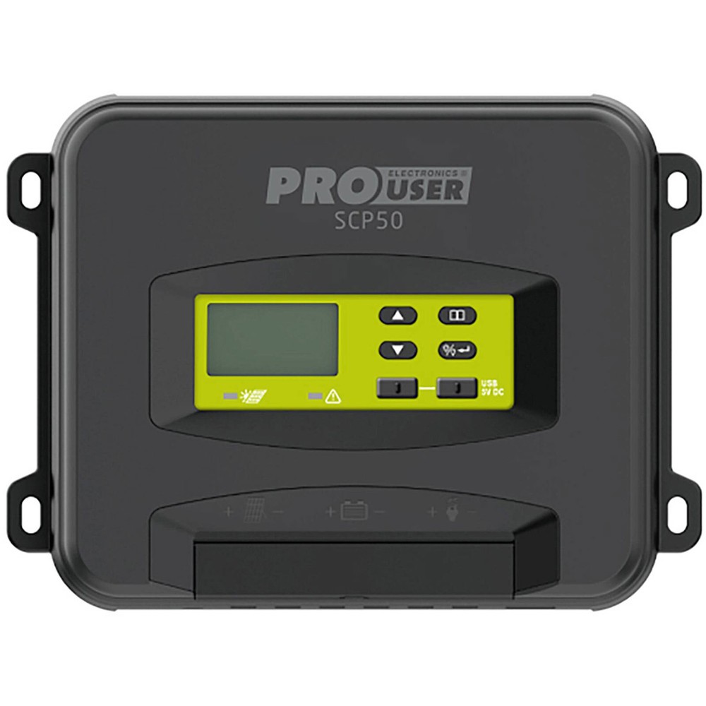 ProUser 18283 SCP50 12-48V 50A Efficient PWM Technology Charge Controller