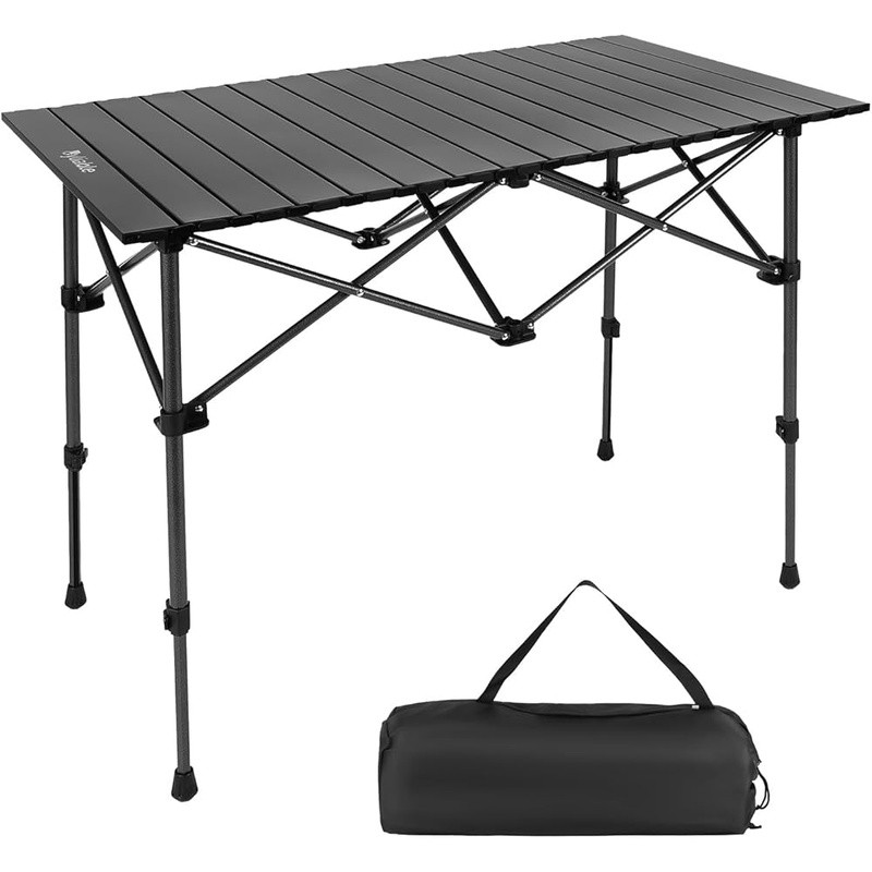 Portable Folding Camping Table Adjustable Height Lightweight Outdoor Use
