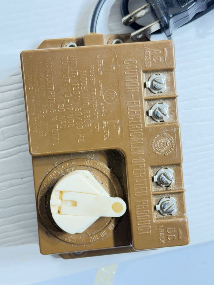 Bachmann 6605 Hobby Transformer Power Pack N HO Scale Train Controller