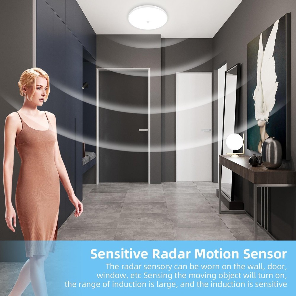 18W LED Ceiling Light, Sensor Light Single Color Temperature for indoor use