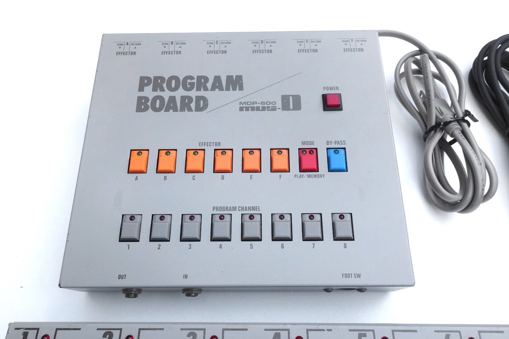 Mus-D MDP-600 Program Board + MDP-600F Foot Switch Effector Pedal Controller