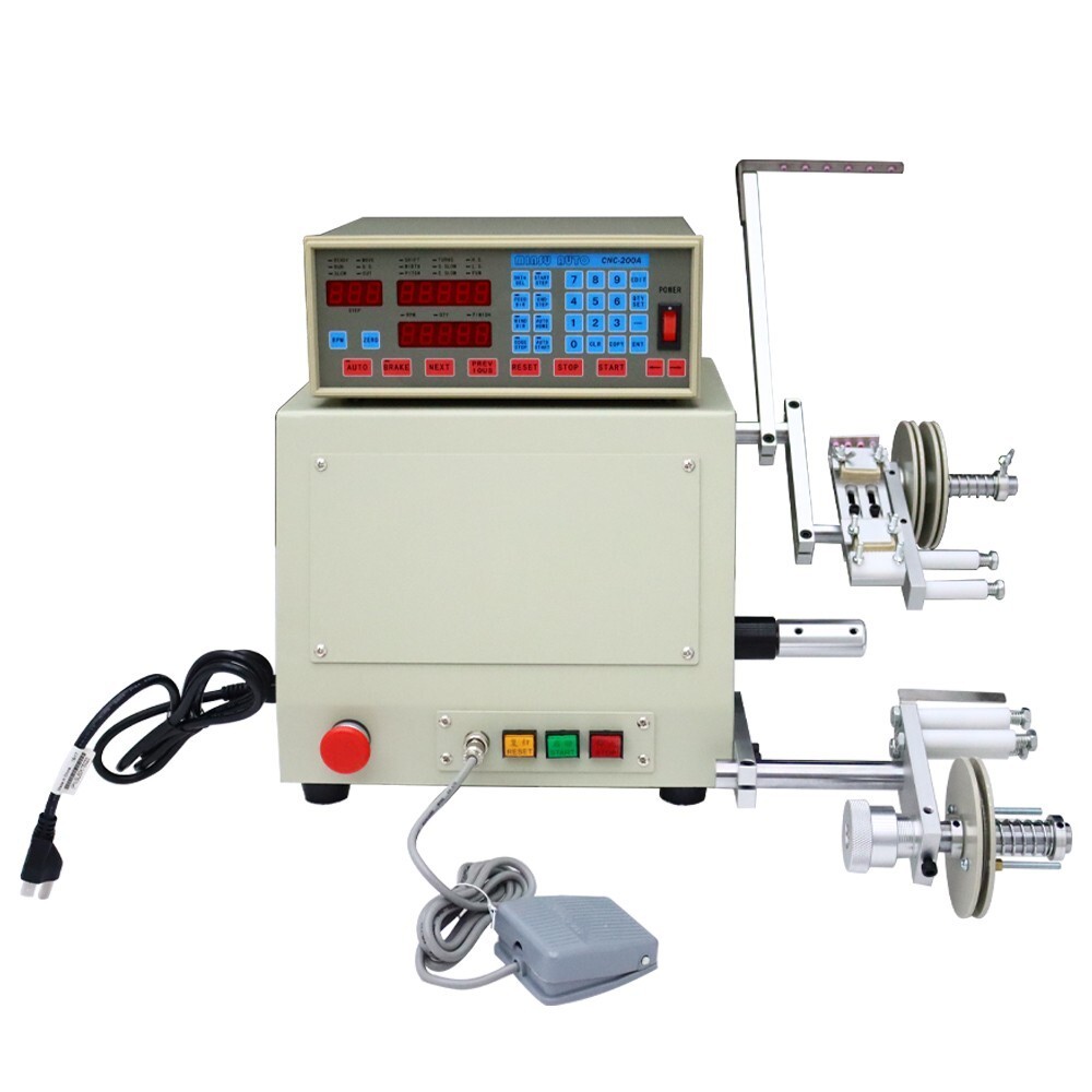 CNC Automatic Coil Winding Machine 400W Micro-Computer Controlled Winder 110V