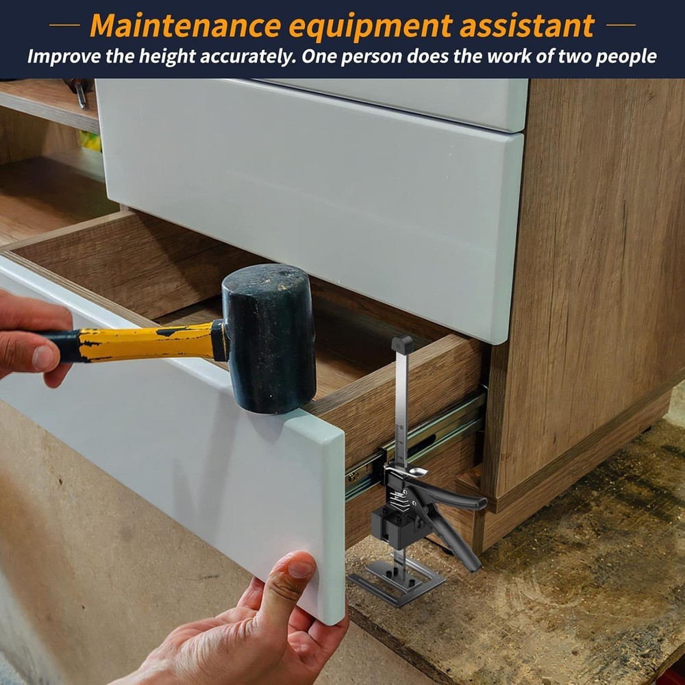 Labor-Saving Arm Jack for Door, Window, Cabinet Installation