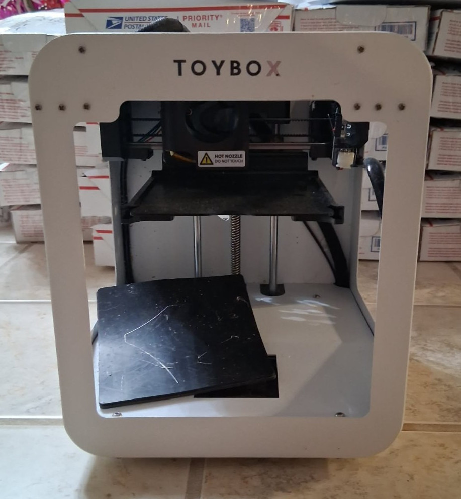 TOYBOX 3D Digital Printer White UNTESTED No Cord - Great Condition! - Read
