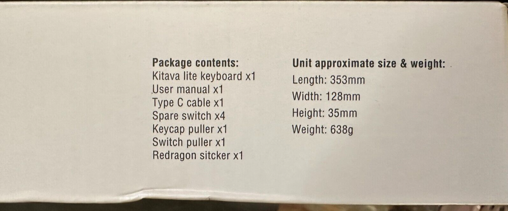 Redragon Mechanical Gaming Keyboard, 94 Key Keyboard Rainbow Backlight