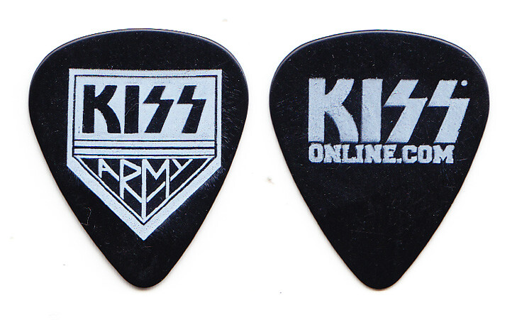 KISS Army Membership Promotional Black Guitar Pick - 2008