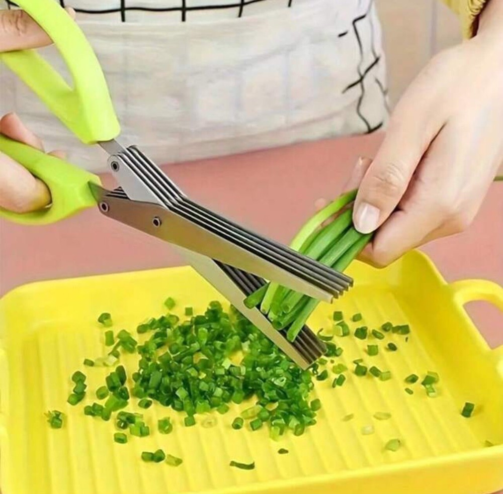 5-Layer Multi-Functional Stainless Steel Kitchen Scissors