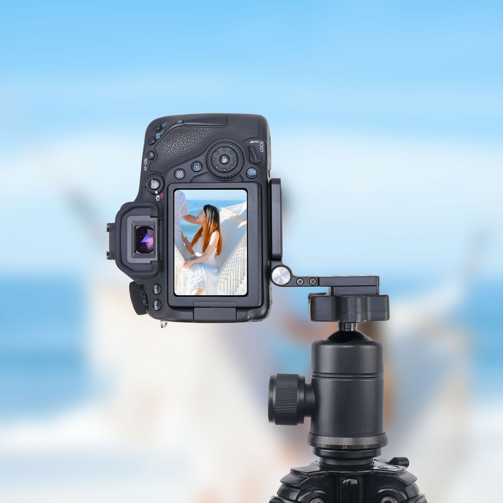 Aluminum L-Shaped Quick Release Plate Vertical Horizontal Switch Camera Bracket