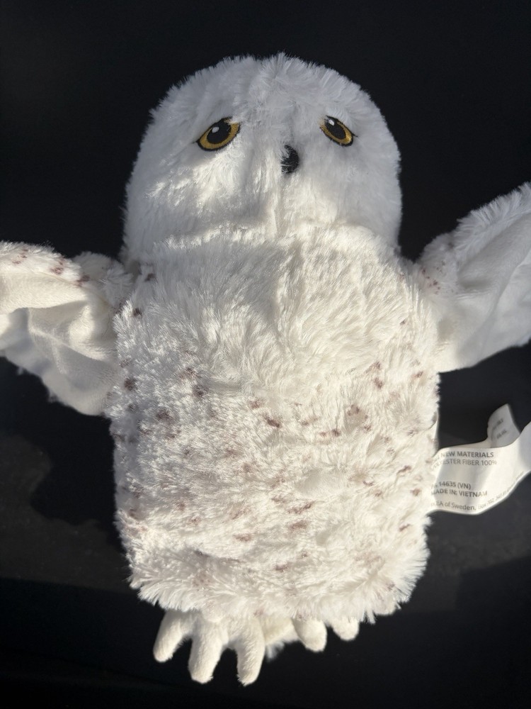 IKEA Shogsduva White Snowy Owl Hand Puppet plush