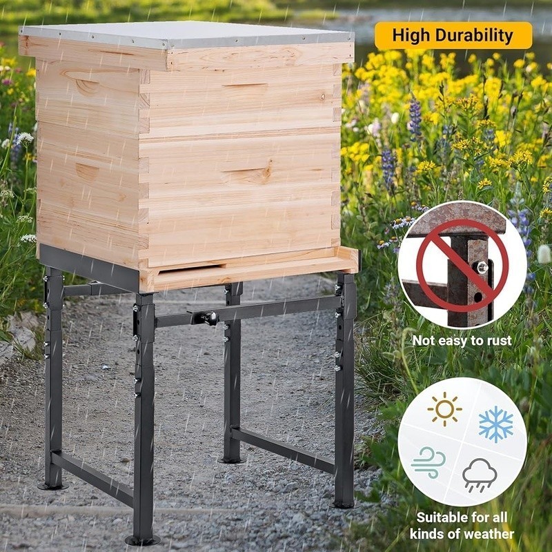 Durable Adjustable Metal Hive Stand Beekeeping Equipment Stable Structure New