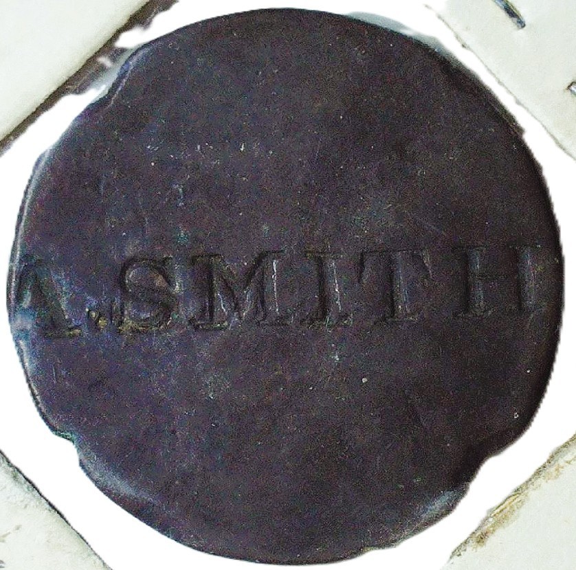 UNIQUE 1802 U.S. ID TAG - A. SMITH - EC 9142