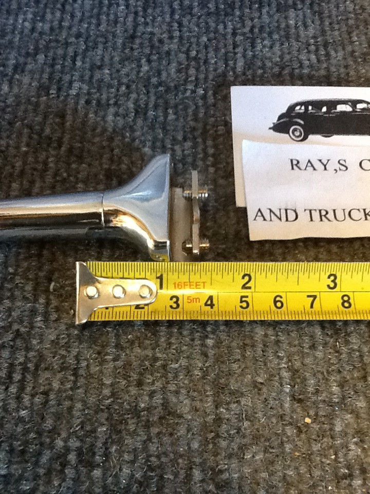 NEW SINGLE LONG ARM VINTAGE STYLE SIDE VIEW MIRROR .