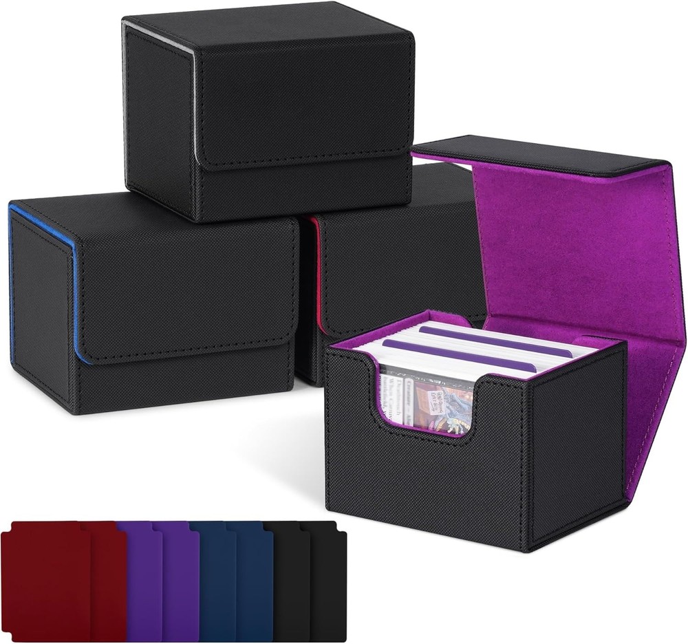 Leather MTG Commander Deck Box - Holds 120+ Cards