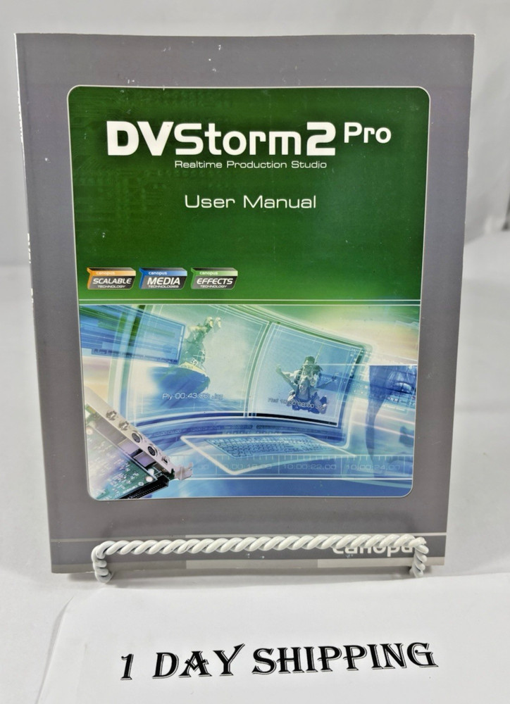 Canopus DV Storm 2 Pro User Manual Video Editing Software Guide Printed Japan