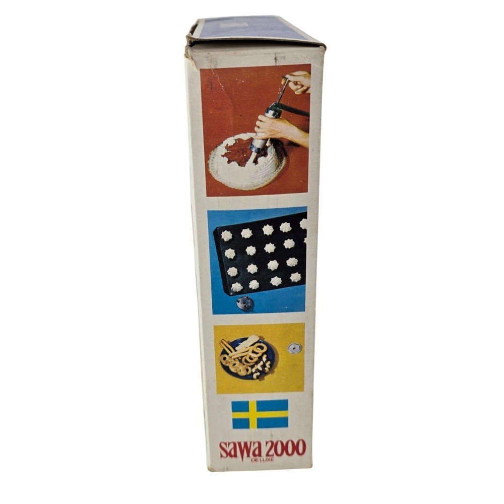 Sawa 2000 Deluxe Cookie Press & Maker Complete Set With Discs & Instructions